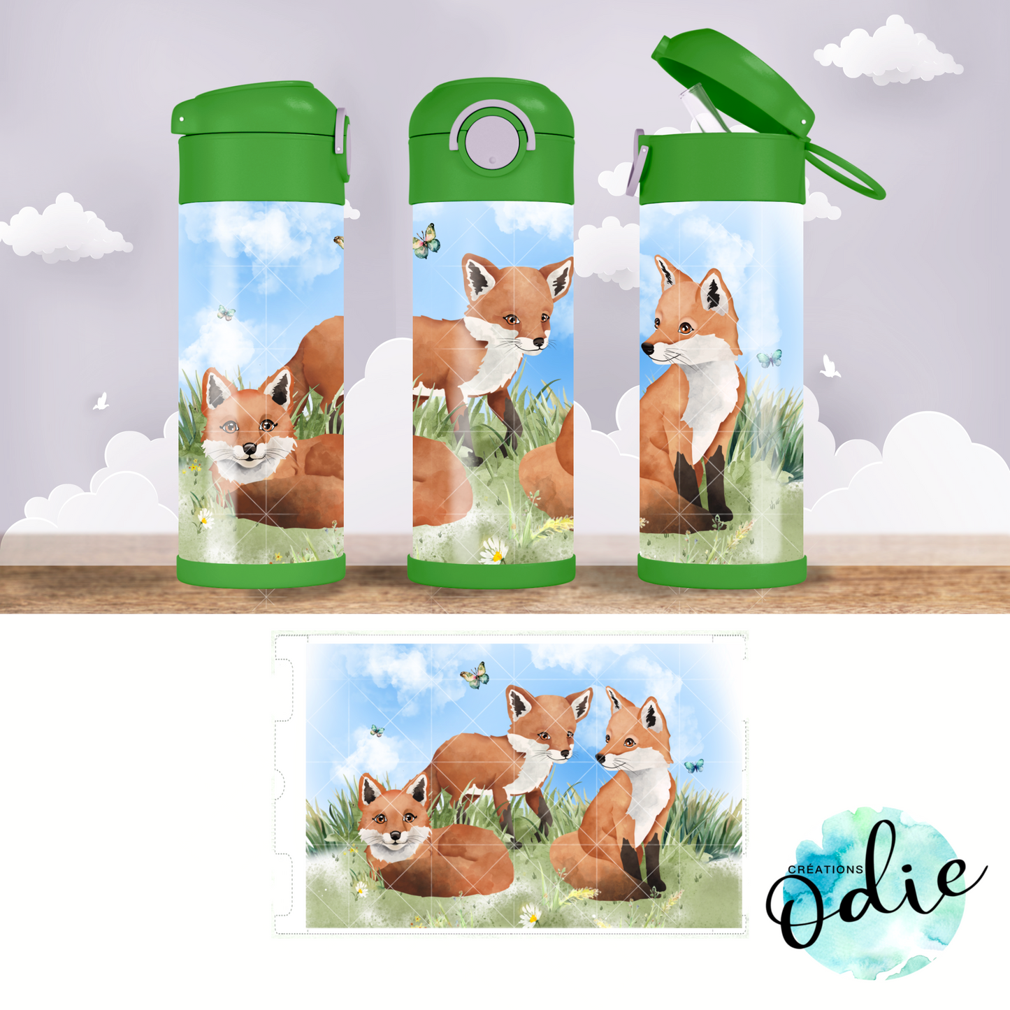 Gourdes thermos 12 oz