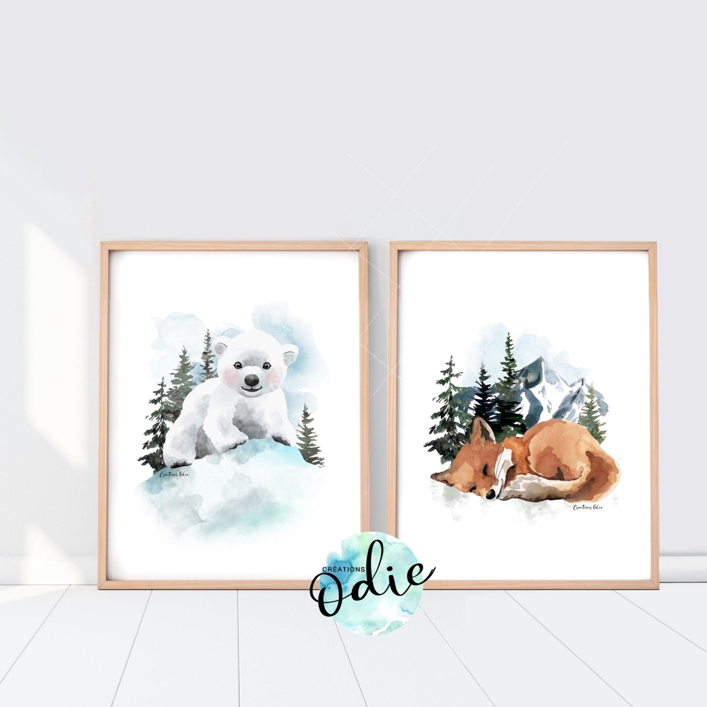 Affiche - Animaux boréale - Affiche - Créations Odie