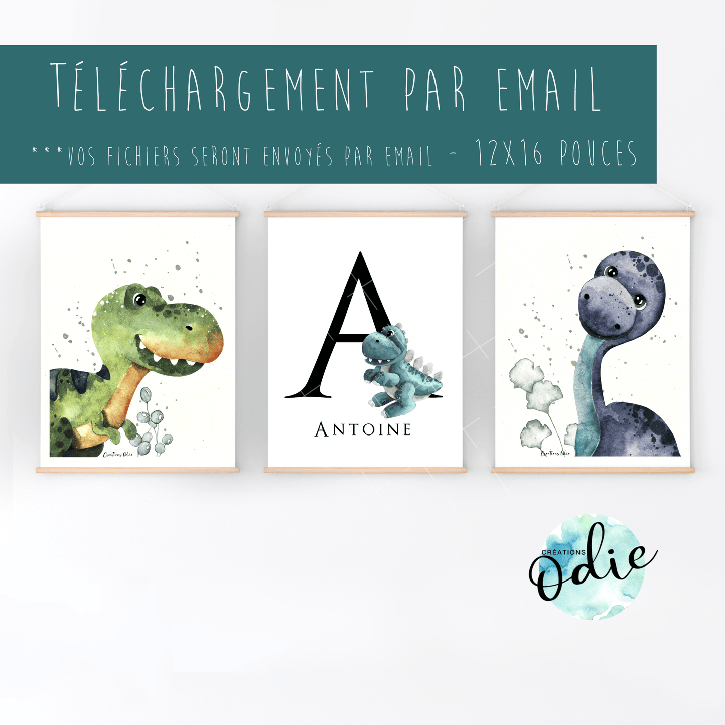 Affiche - Gang de dinos - Affiche - Créations Odie