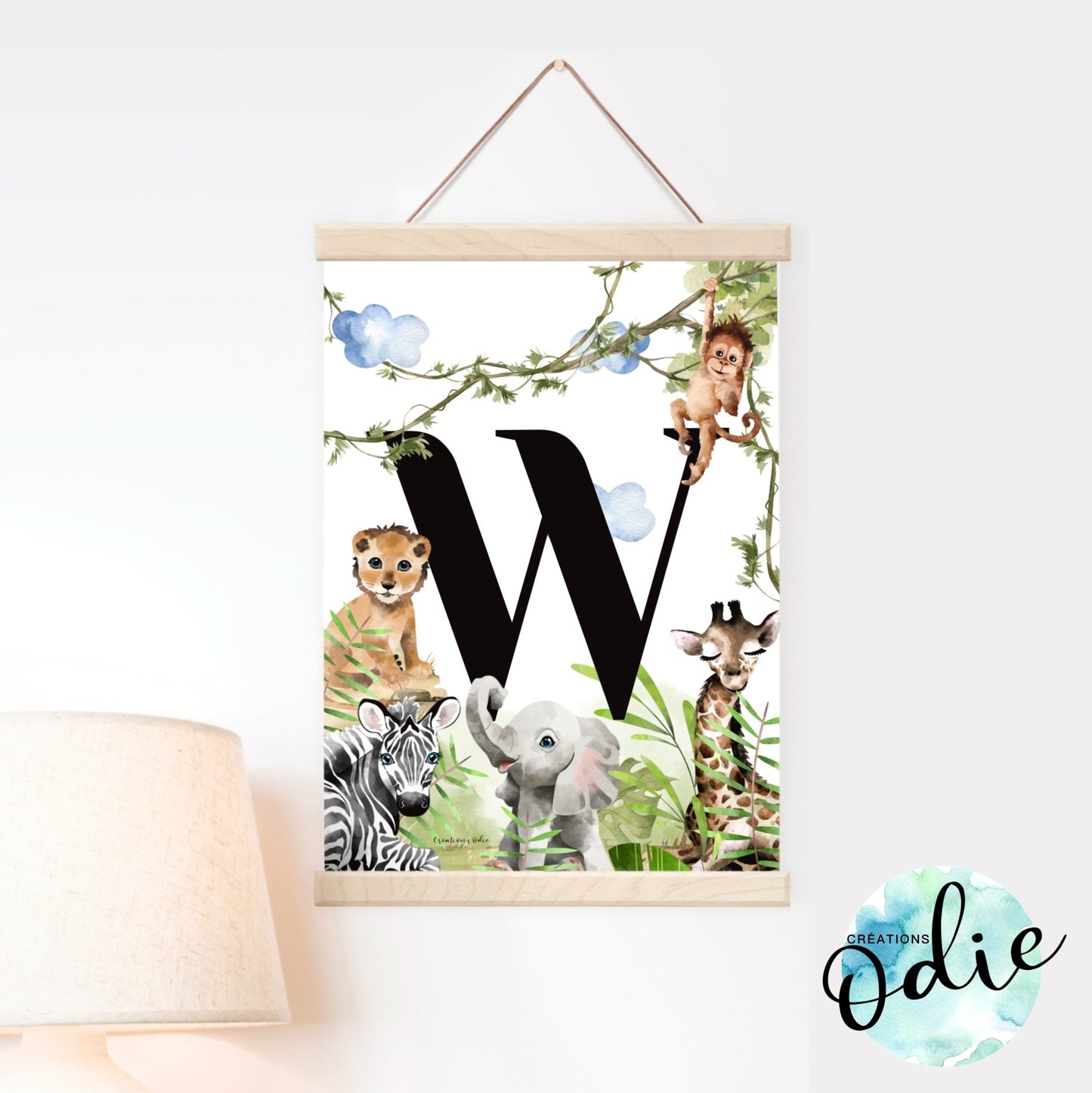 Affiche - Lettre de la jungle - Affiche - Créations Odie