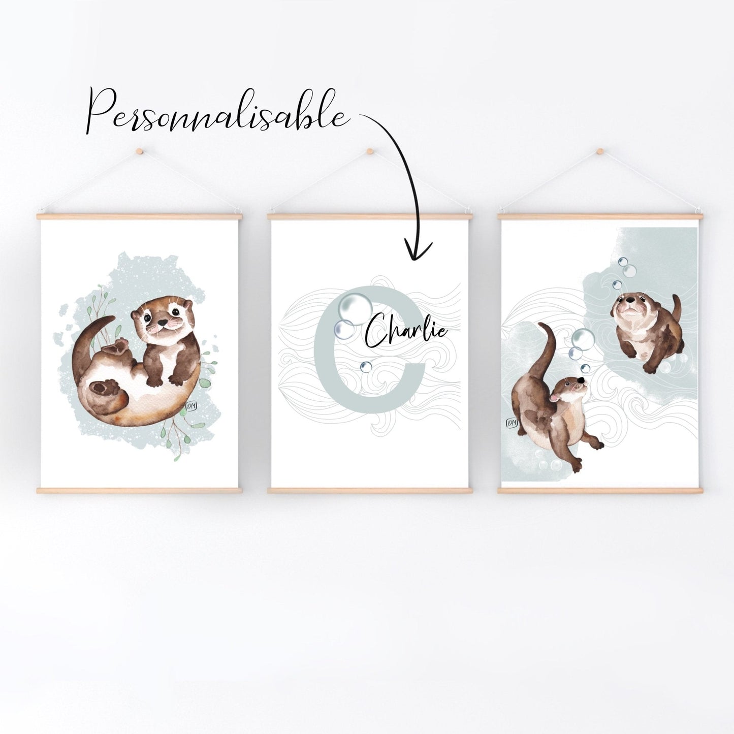 Affiche - Loutres amusantes - Affiche - Créations Odie