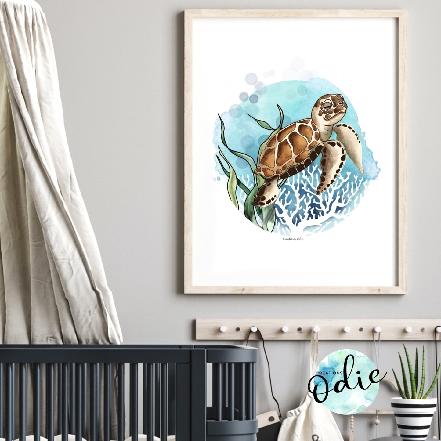 Affiche - Tortue de la mer - Affiche - Créations Odie