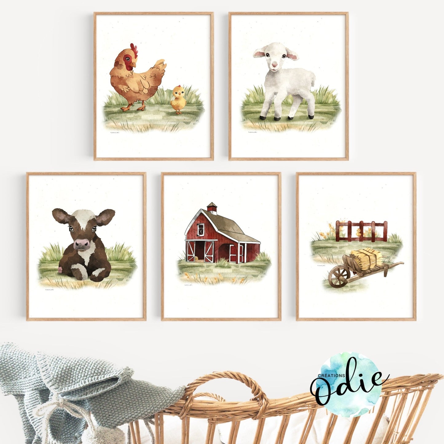 Affiche - Une ferme à la campagne - Affiche - Créations Odie