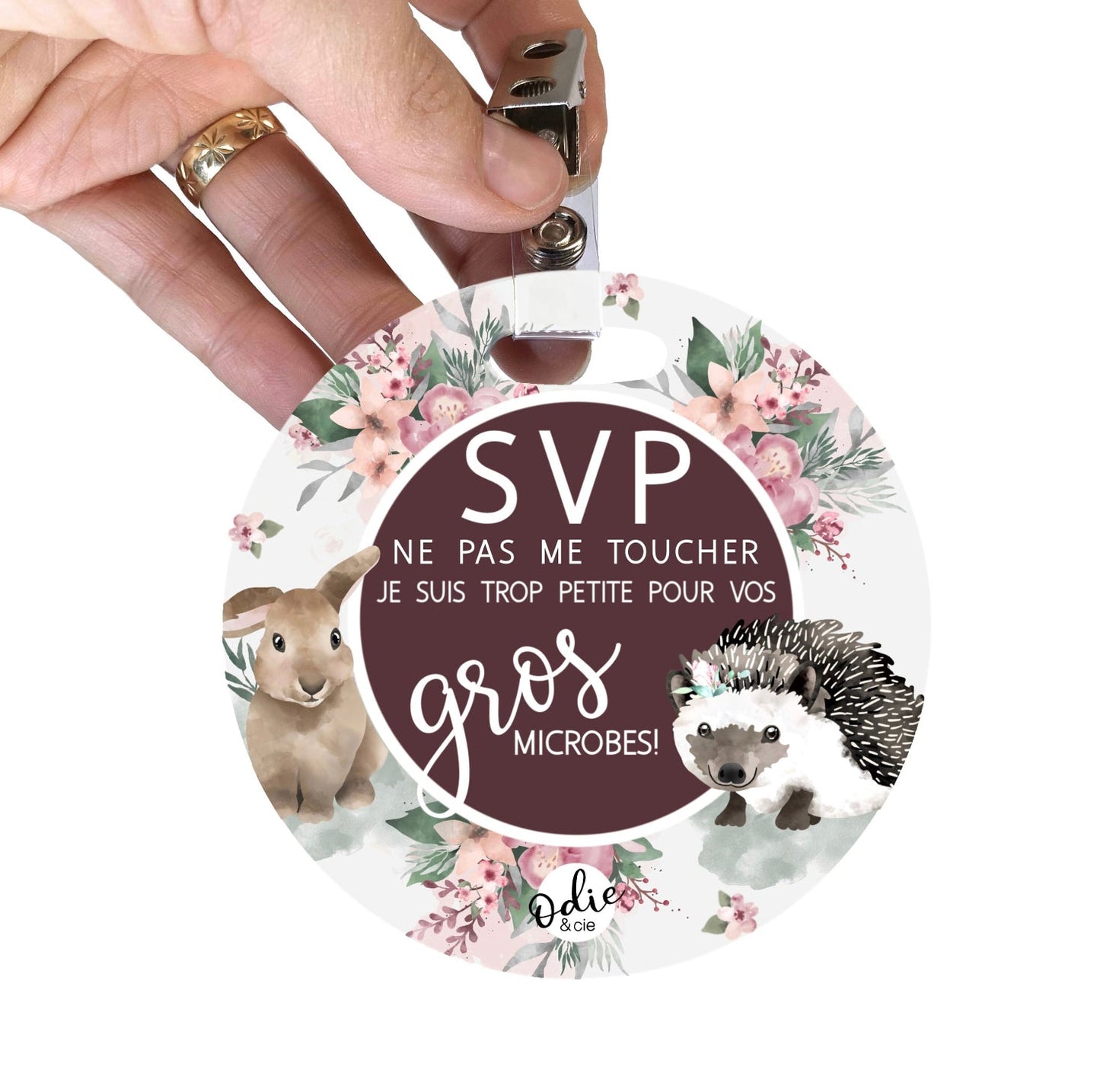 Affichette ne pas toucher - Les animaux de la forêt - Affichette ne pas toucher - Créations Odie