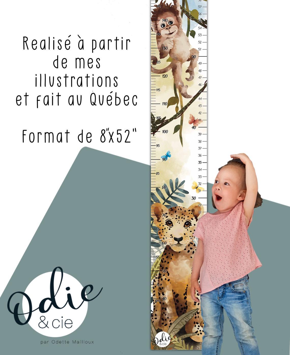 Échelle de croissance - Animaux de la forêt - Échelle - Créations Odie