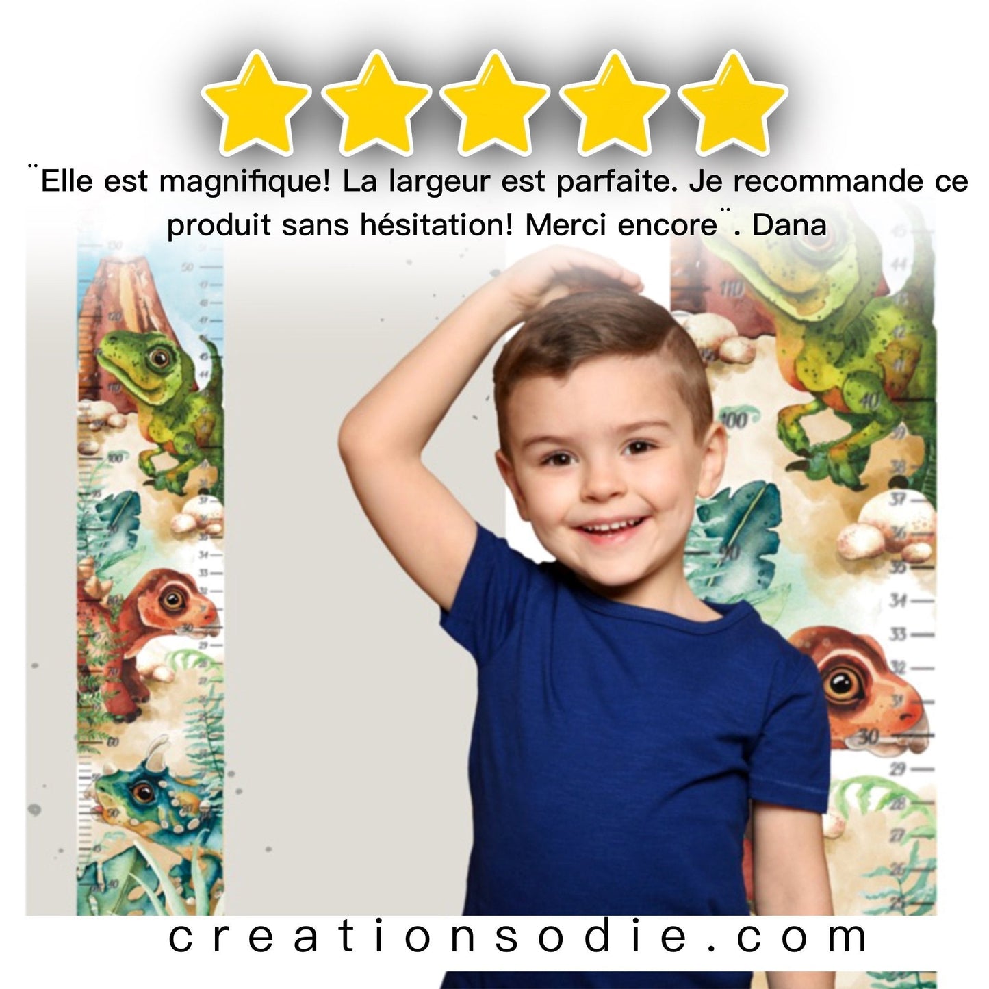 Échelle de croissance - Dinosaures - Échelle - Créations Odie