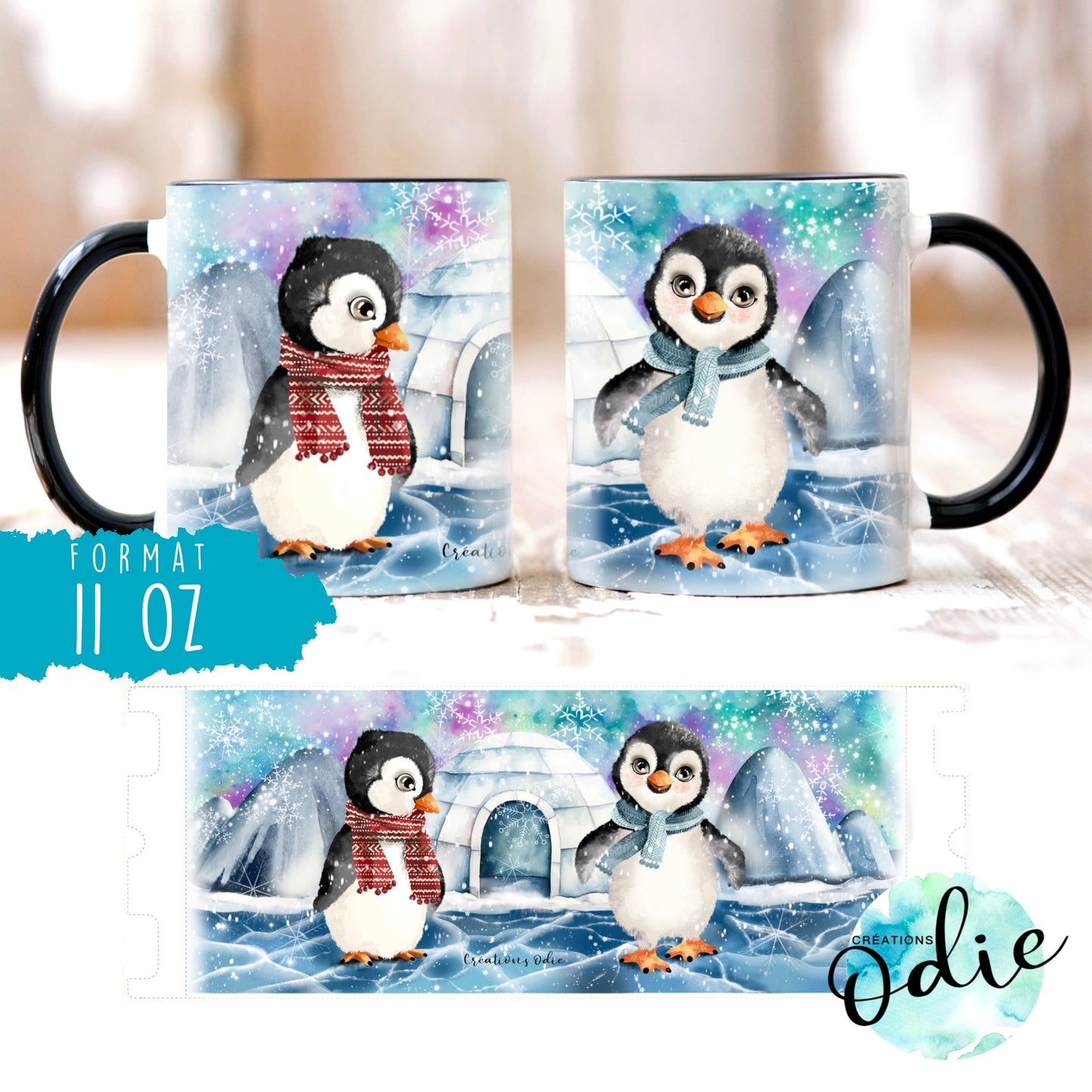 Tasse Les petits pingouins - Tasse - Créations Odie