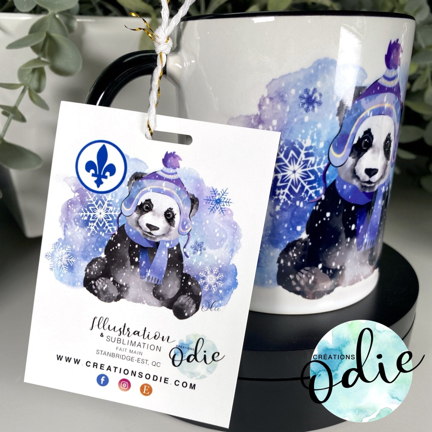Tasse Panda des neiges - Tasse - Créations Odie