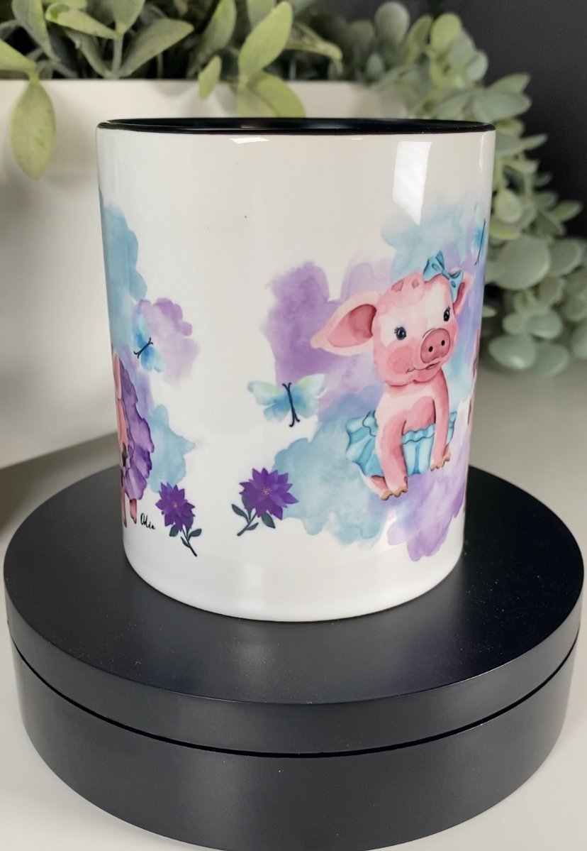 Tasse Porcelets en tutu - Tasse - Créations Odie