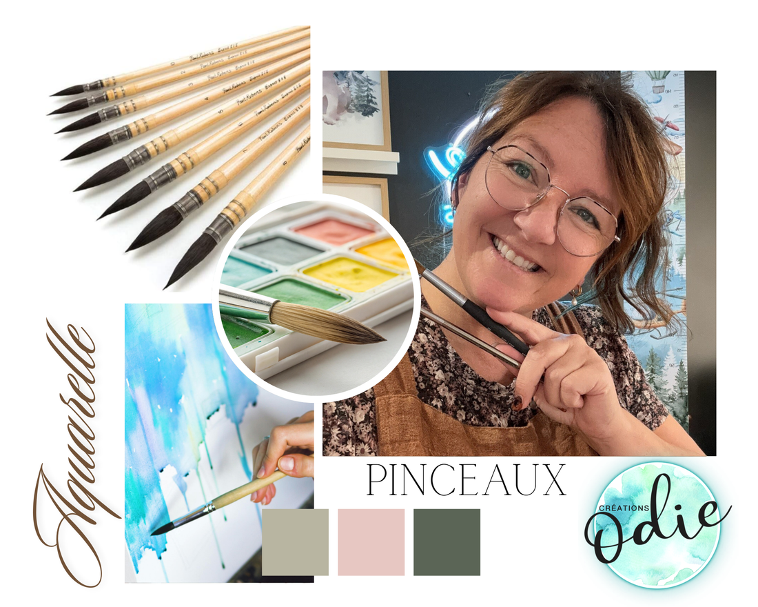 Mes pinceaux préférés pour l’aquarelle