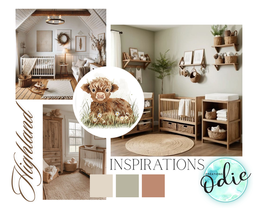 Collection Vache Highland : quelles couleurs choisir pour une chambre d’enfant harmonieuse!