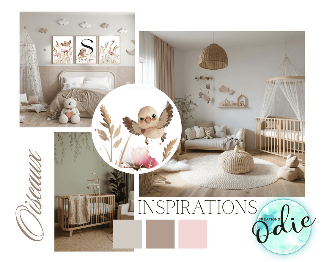 Aménager une Chambre d'enfant en s'inspirant du Monde des Oiseaux - Créations Odie