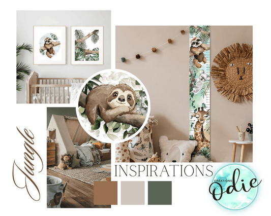 Idées inspirantes pour la chambre d'enfant - thématique Safari - Créations Odie
