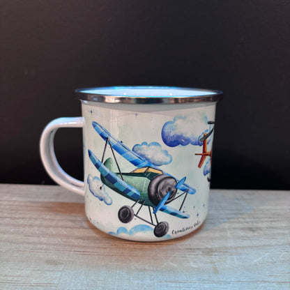 Tasses acier émaillés