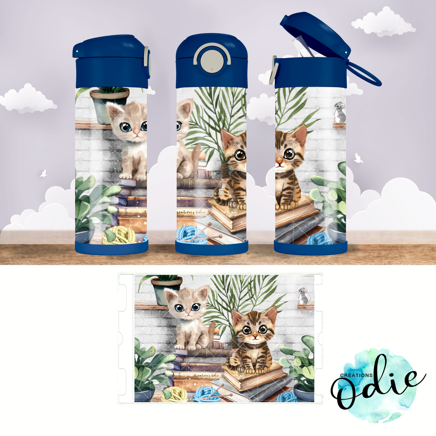 Gourdes thermos 12 oz