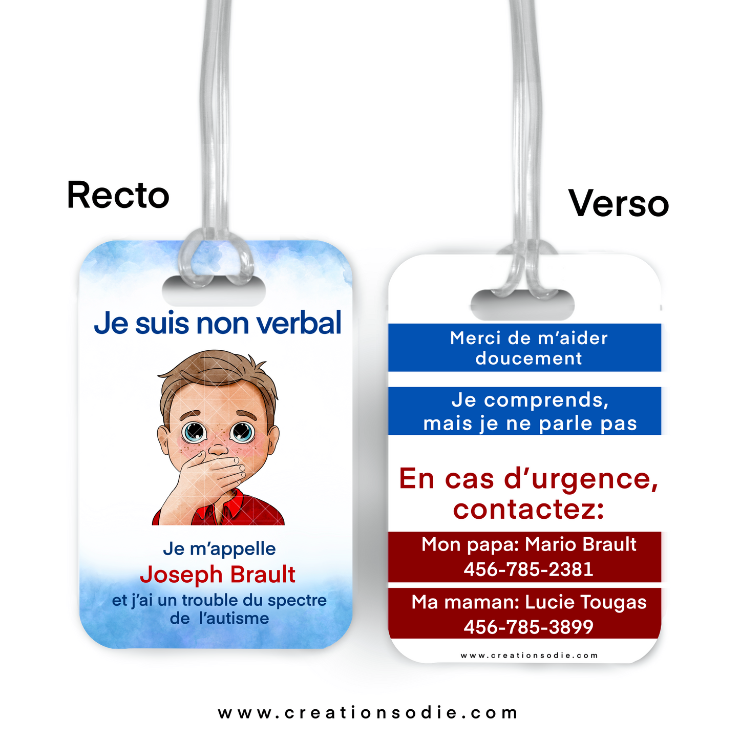 Étiquette d’alerte - TSA NON VERBAL