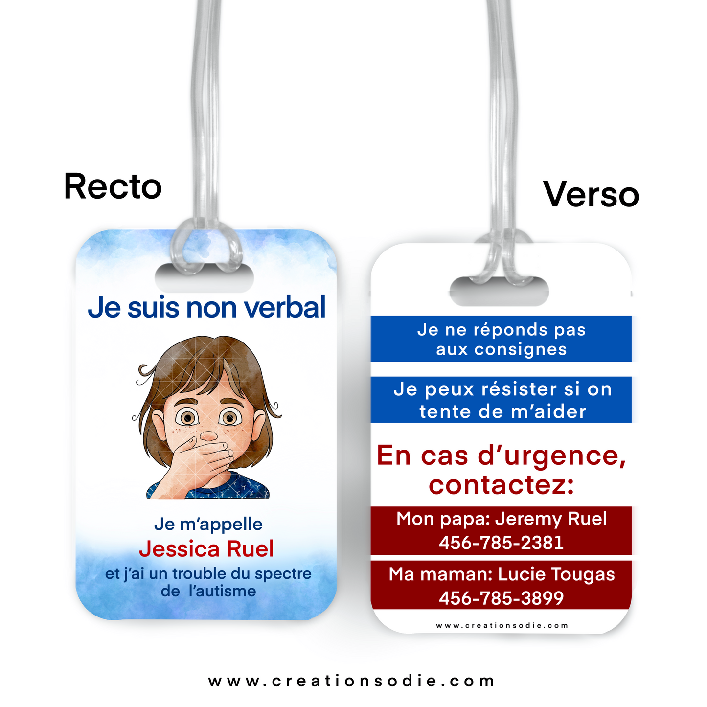 Étiquette d’alerte - TSA NON VERBAL