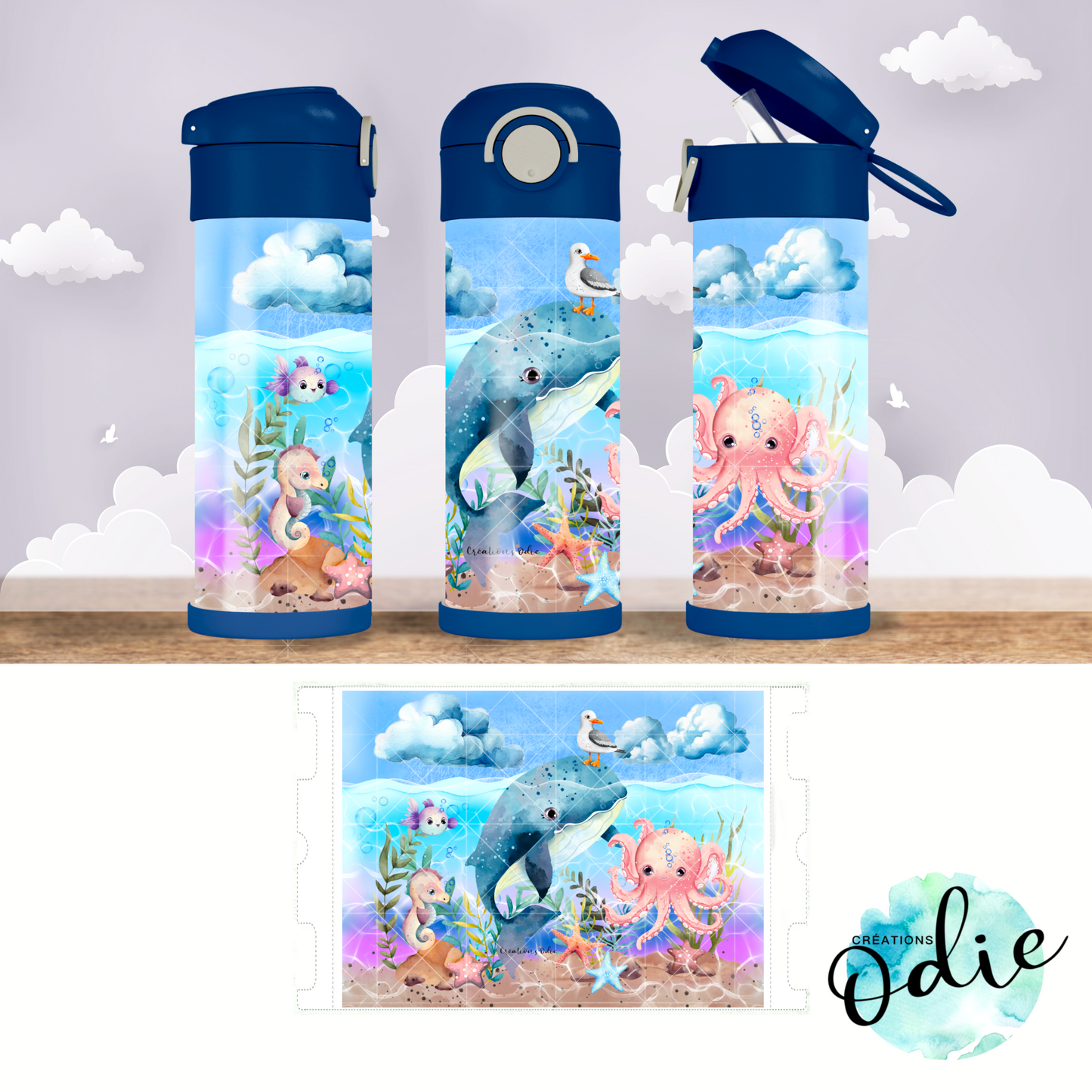 Gourdes thermos 12 oz