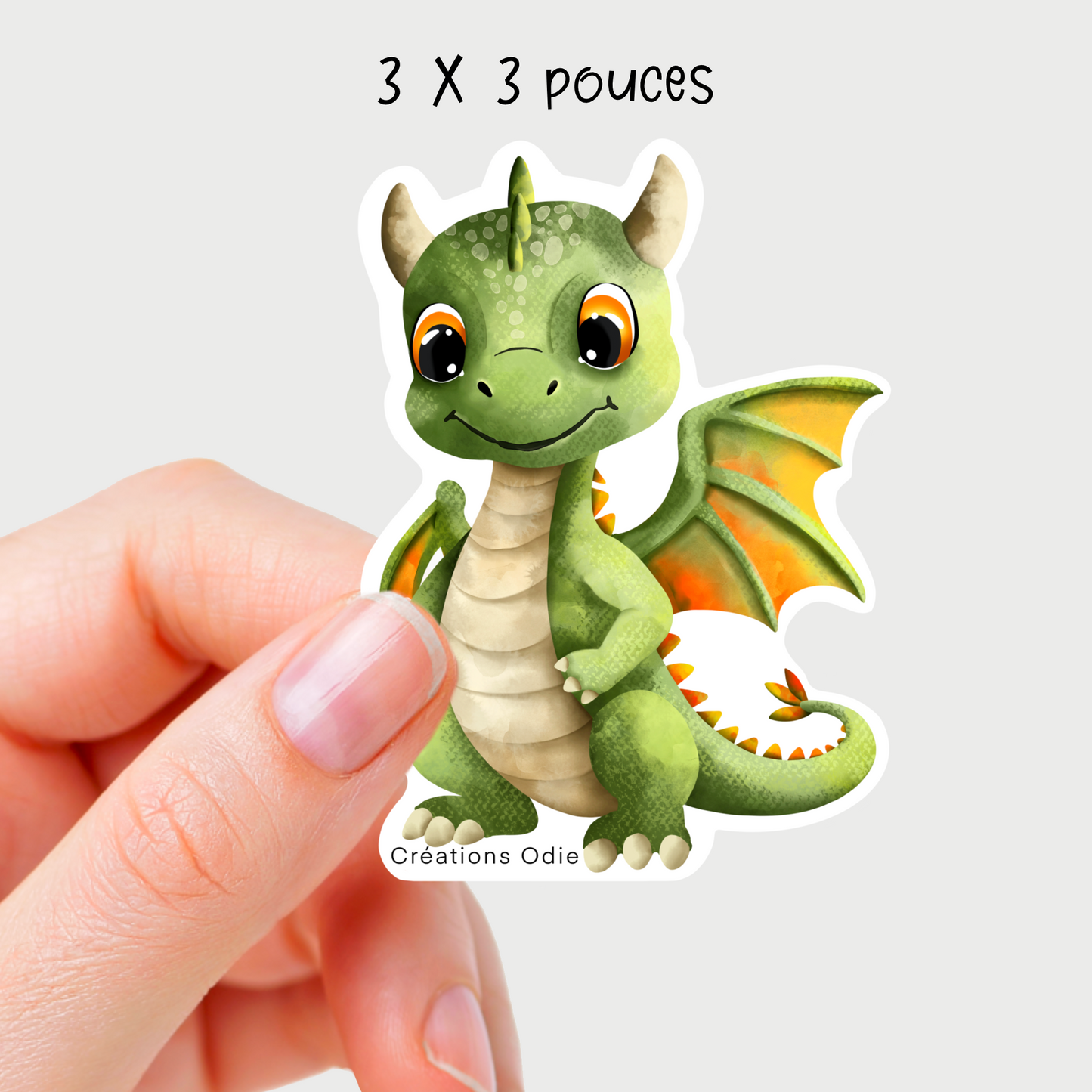 Autocollant vinyle Dragon