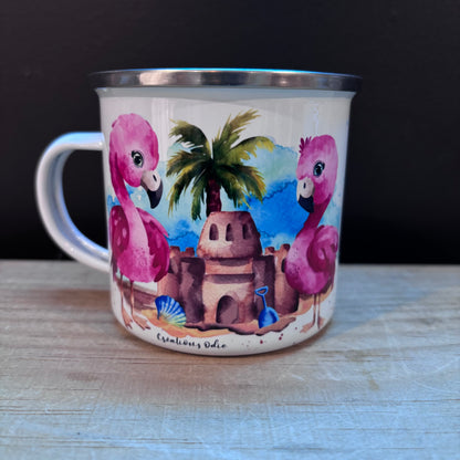 Tasses acier émaillés