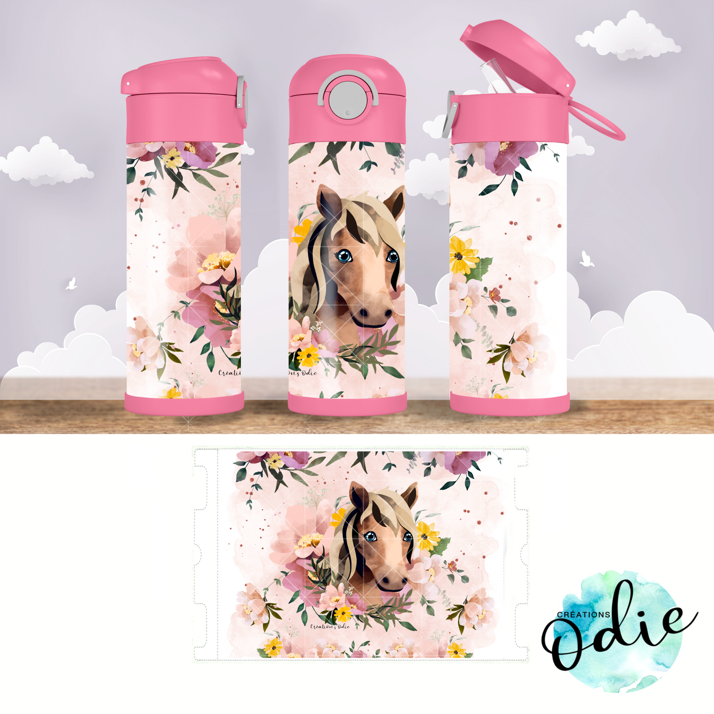 Gourdes thermos 12 oz