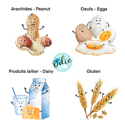 Étiquette d’alerte - Allergies multiples