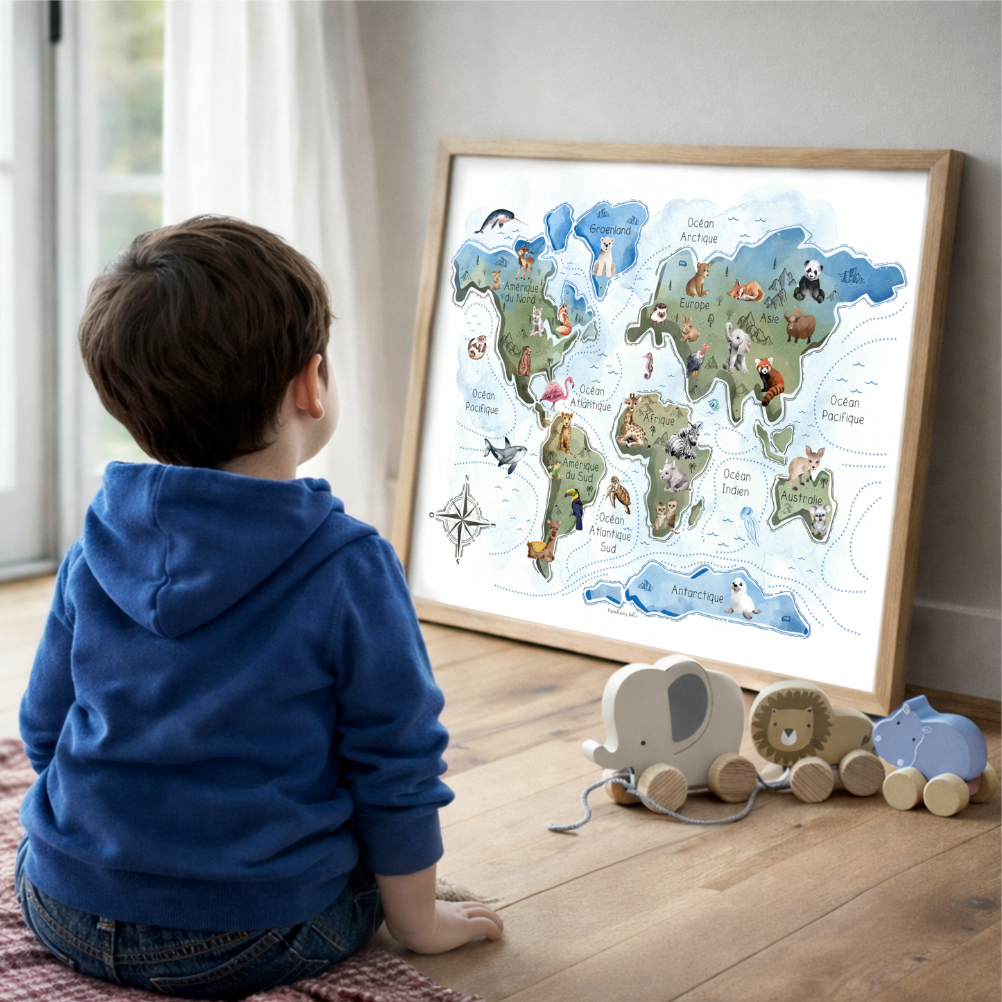 Affiche - Carte du monde