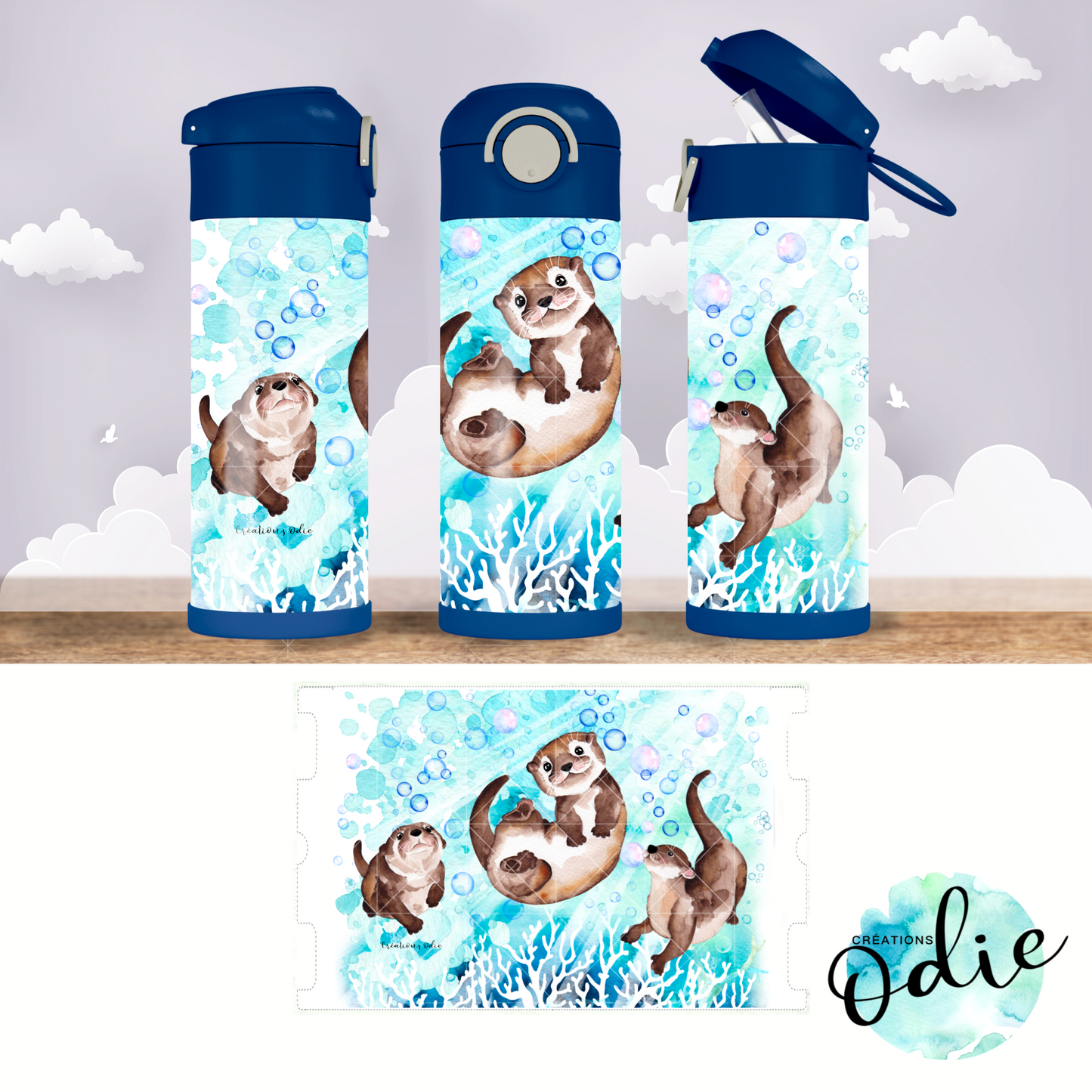 Gourdes thermos 12 oz