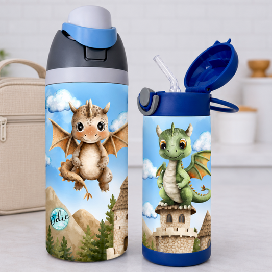 Gourde thermos - Les petits dragons