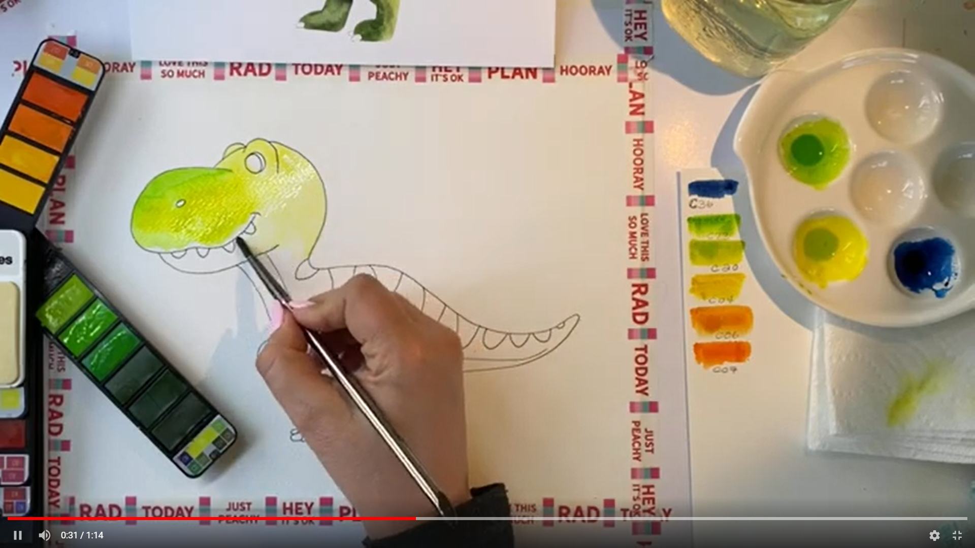 Load video: An overview of the watercolor workshop with Créations Odie.