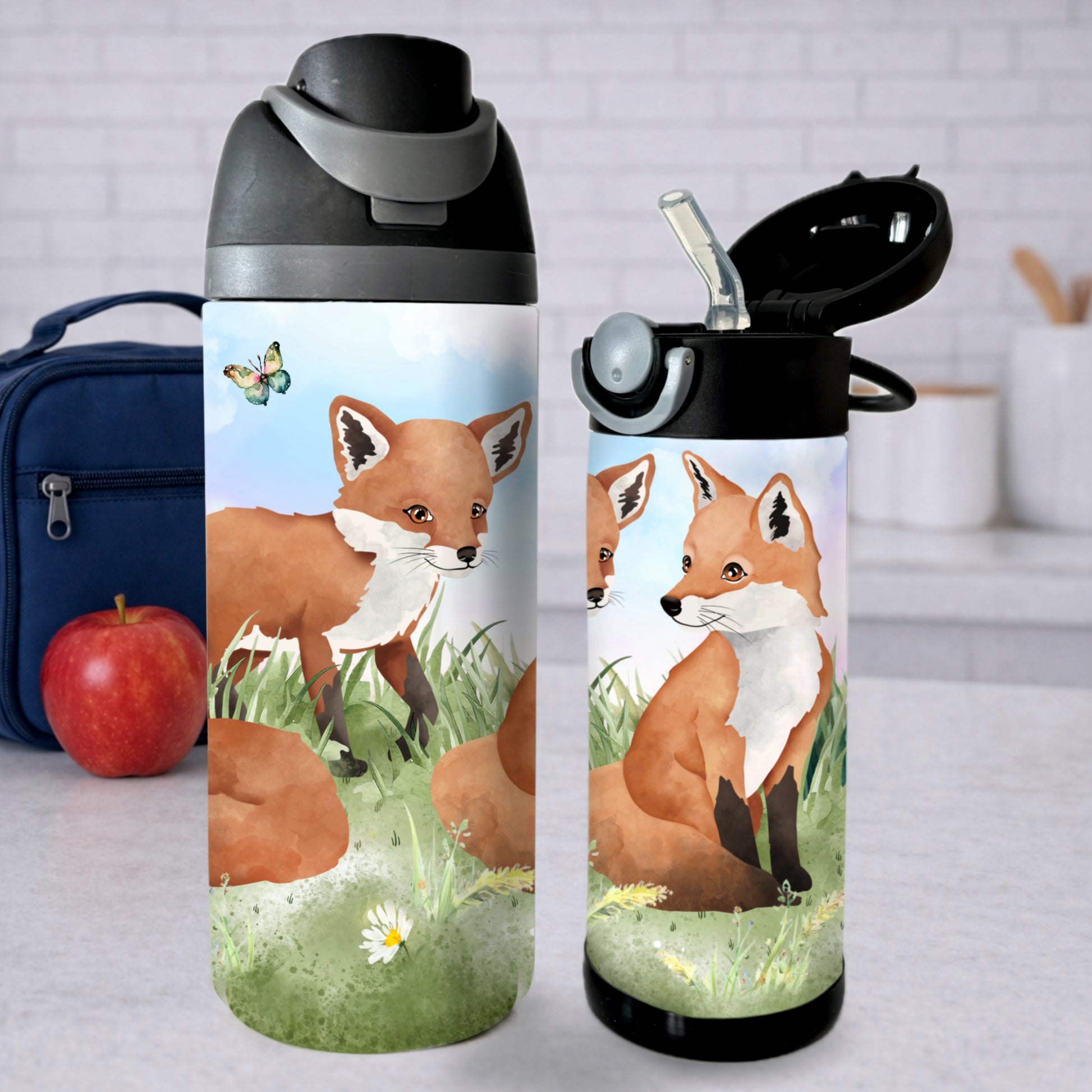 2 gourdes pour enfant hydration personnalisable 