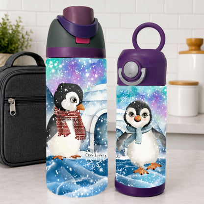 Gourde thermos - Les petits pingouins