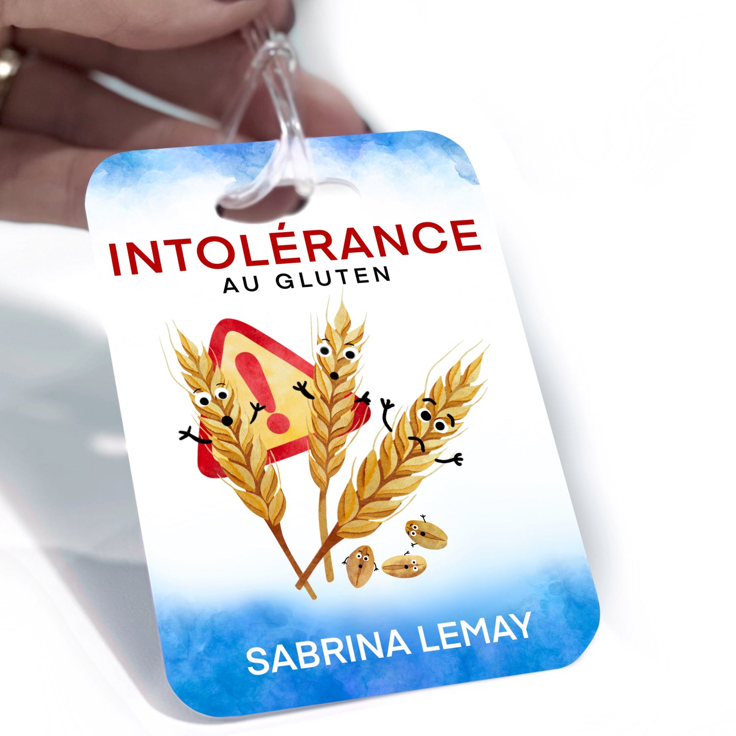 Étiquette d’alerte - Intolérance - Personnalisable
