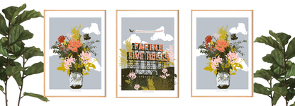 Montréal Pot Mason & Fives Roses en fleurs