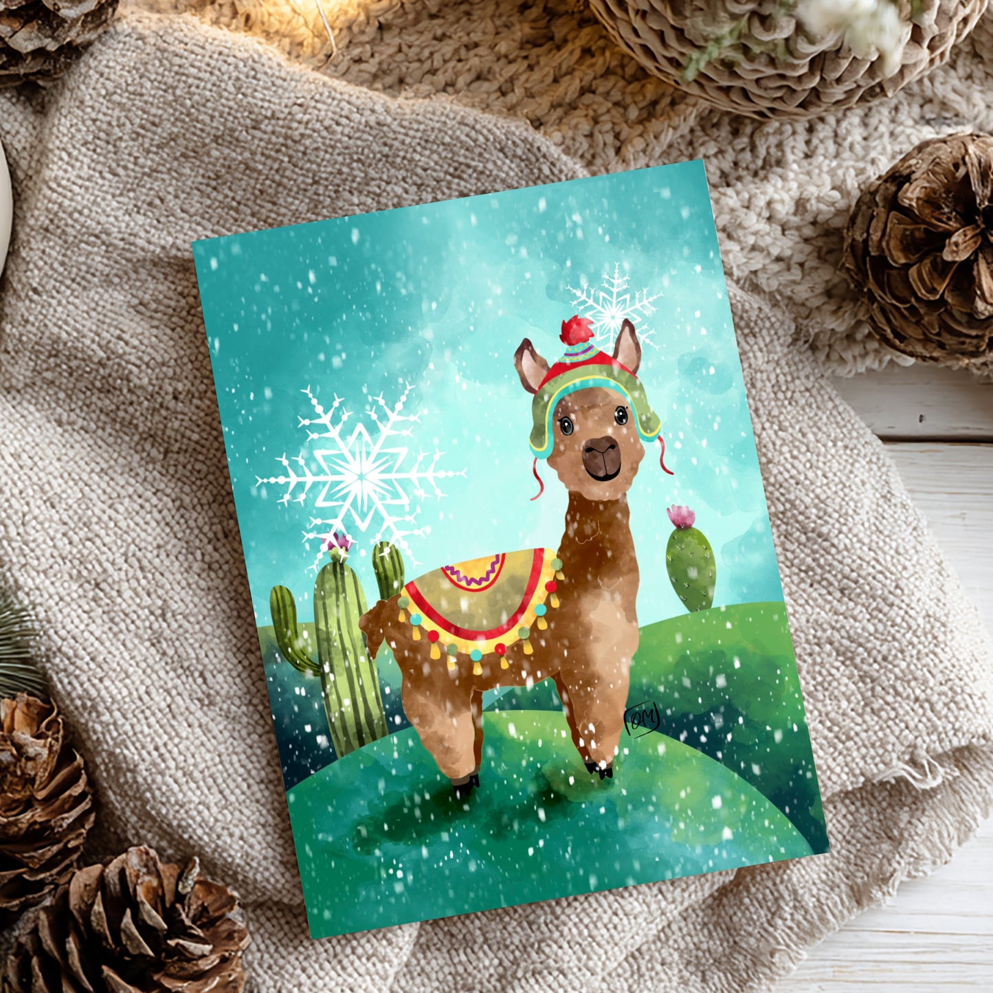 Carte - Alpaga dans la neige