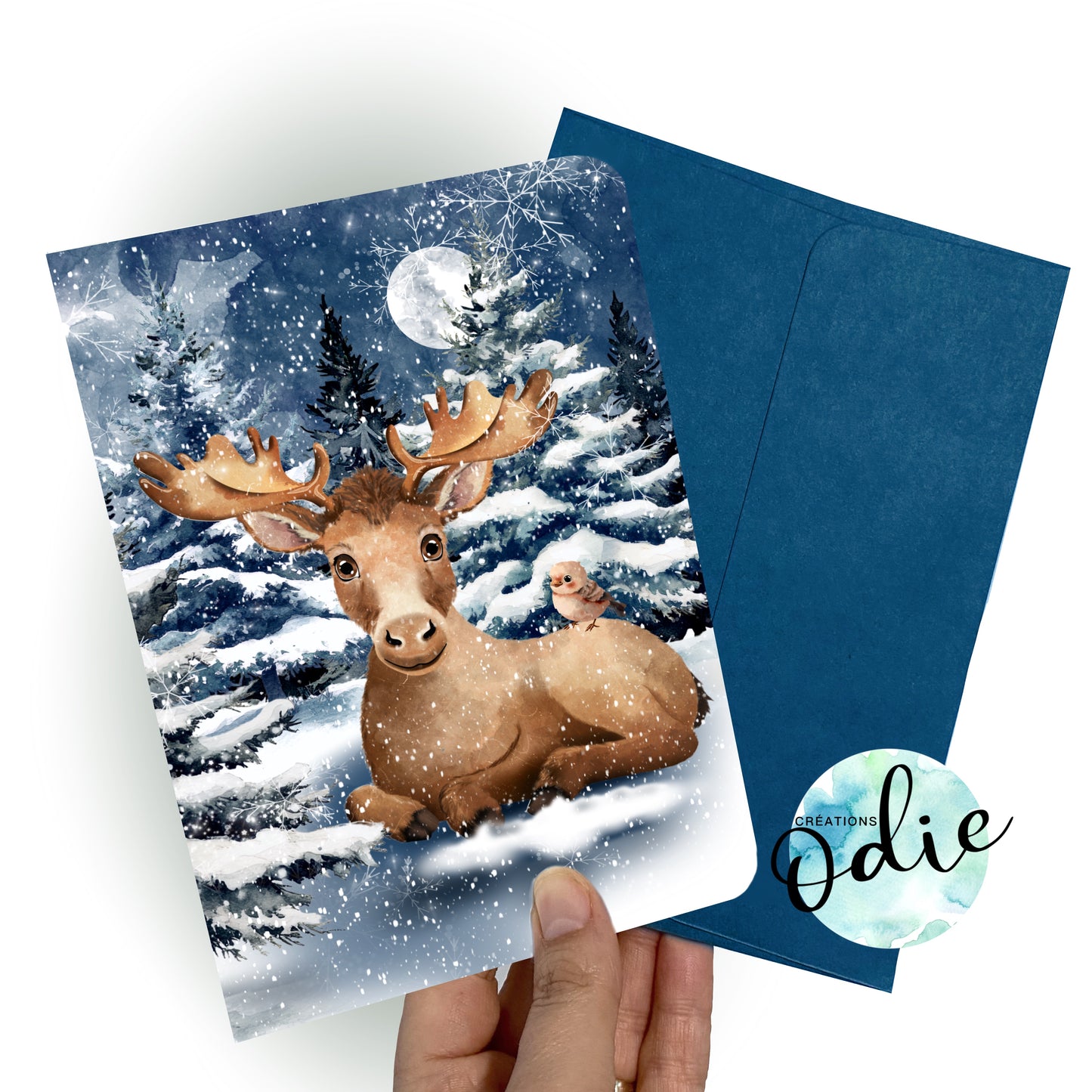 Carte - Orignal dans la neige