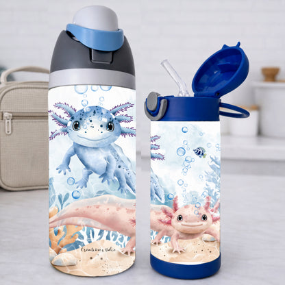 Gourde thermos - Mignons Axolotls