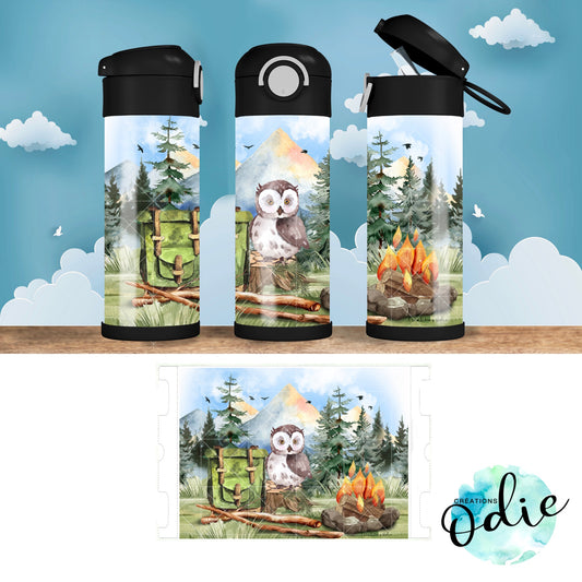 Gourde thermos - Camping en montagne