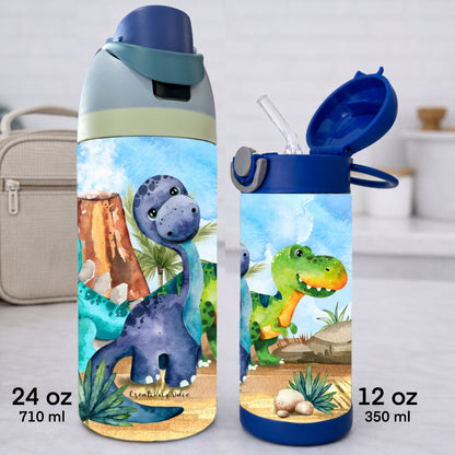 Gourde thermos - Les amis dinos