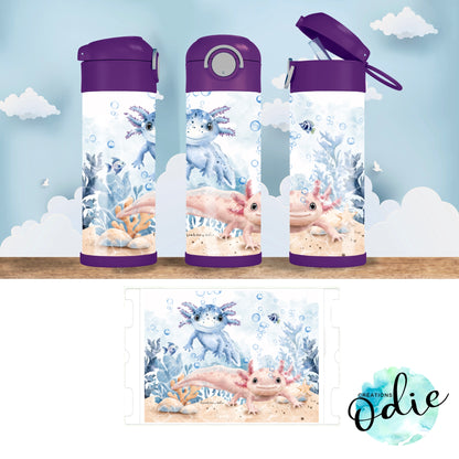 Gourde thermos - Mignons Axolotls