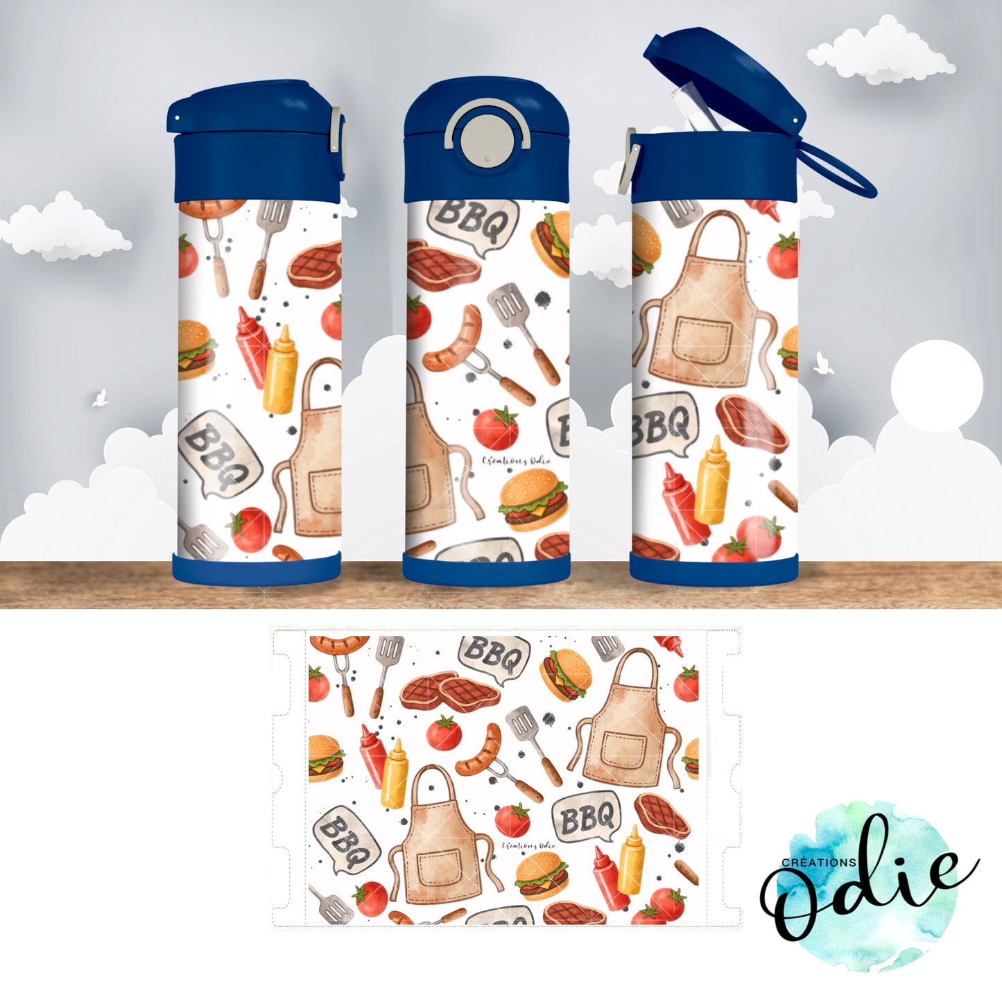 Gourde thermos - Passion BBQ