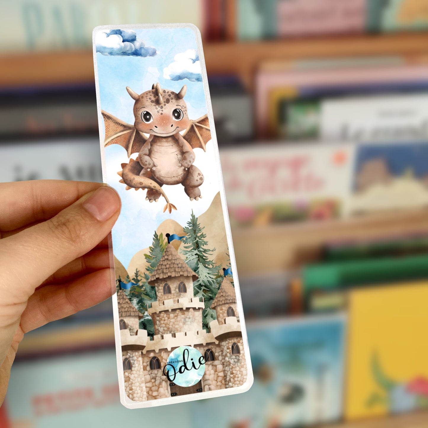 Signet - Petit dragon beige