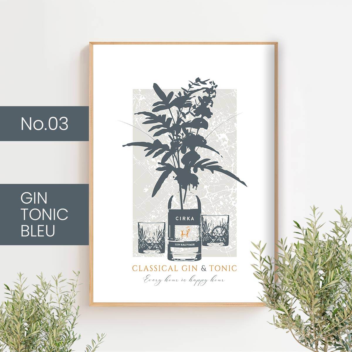 Cocktails classiques - bleu