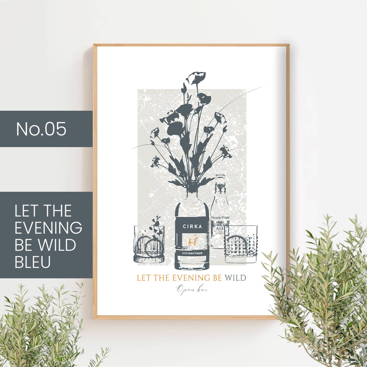 Cocktails classiques - bleu