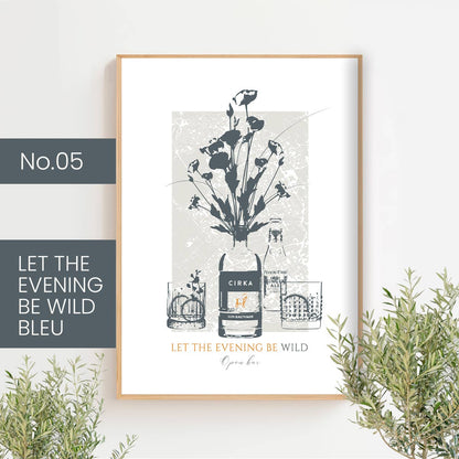 Cocktails classiques - bleu