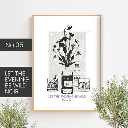 Cocktails classiques - noir