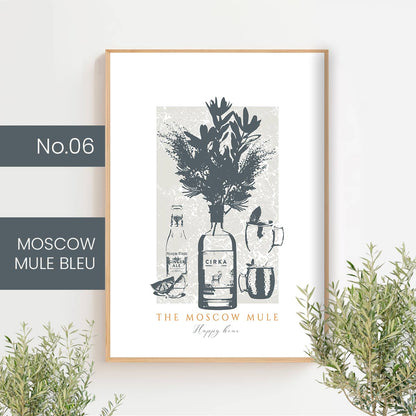 Cocktails classiques - bleu