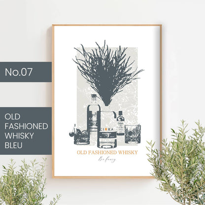 Cocktails classiques - bleu