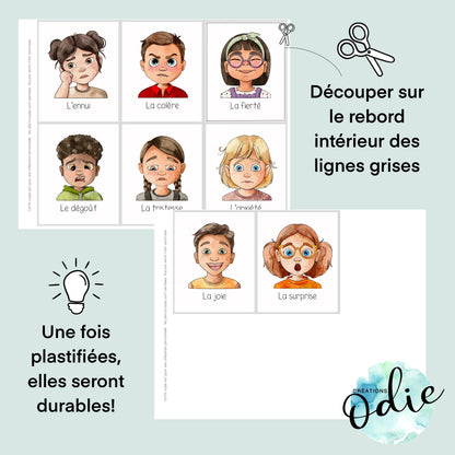 Affiche - Les émotions - Affiche - Créations Odie