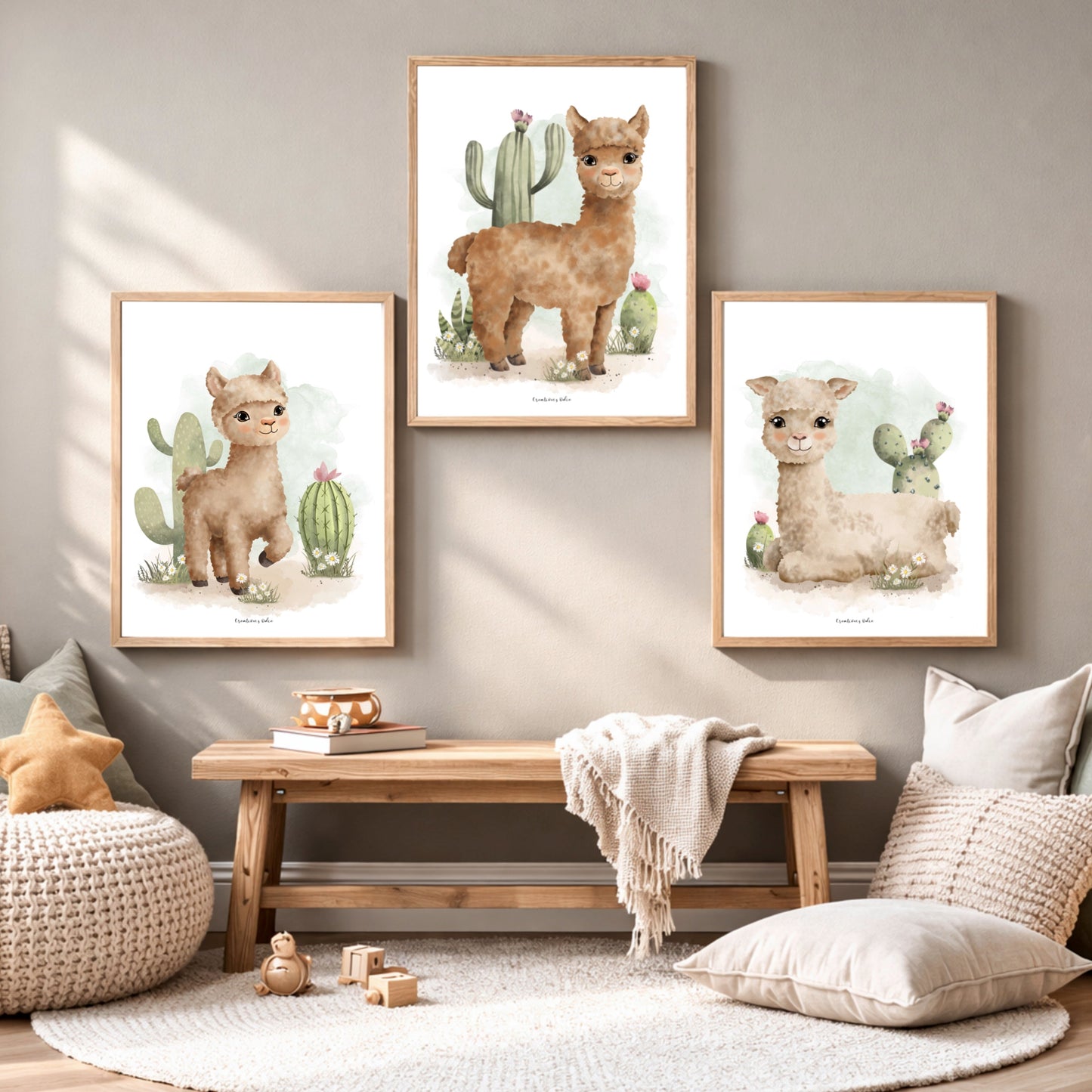 Affiches chambre enfant – Alpaga - Affiche - Créations Odie